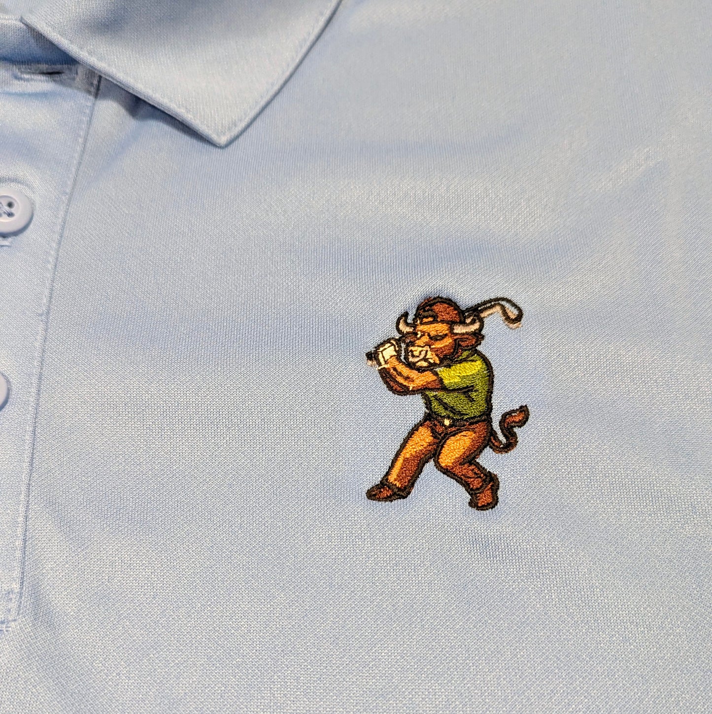 IRONHORNS GOLF CO. by BLCKNERD golf polo pwdr-blu