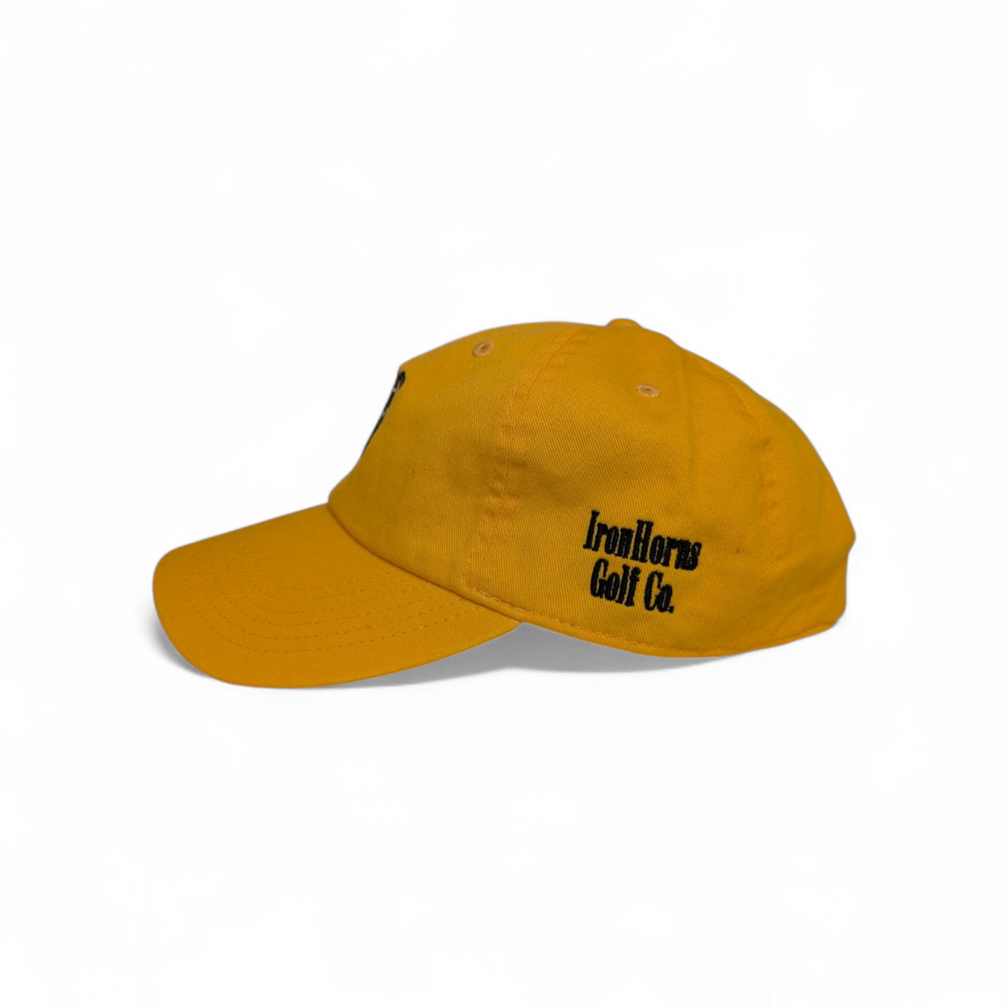 IRONHORNS GOLF CO. by BLCK NERD golf hat gold (PRE-ORDER NOW)