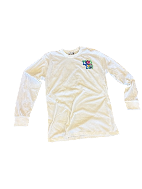 Floral Long Sleeve White - BLCK NERD Streetwear Shirt