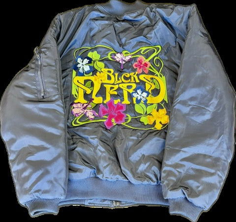 BN FLORAL FLIGHT BOMBER navy
