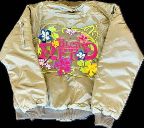 BN FLORAL FLIGHT BOMBER olive