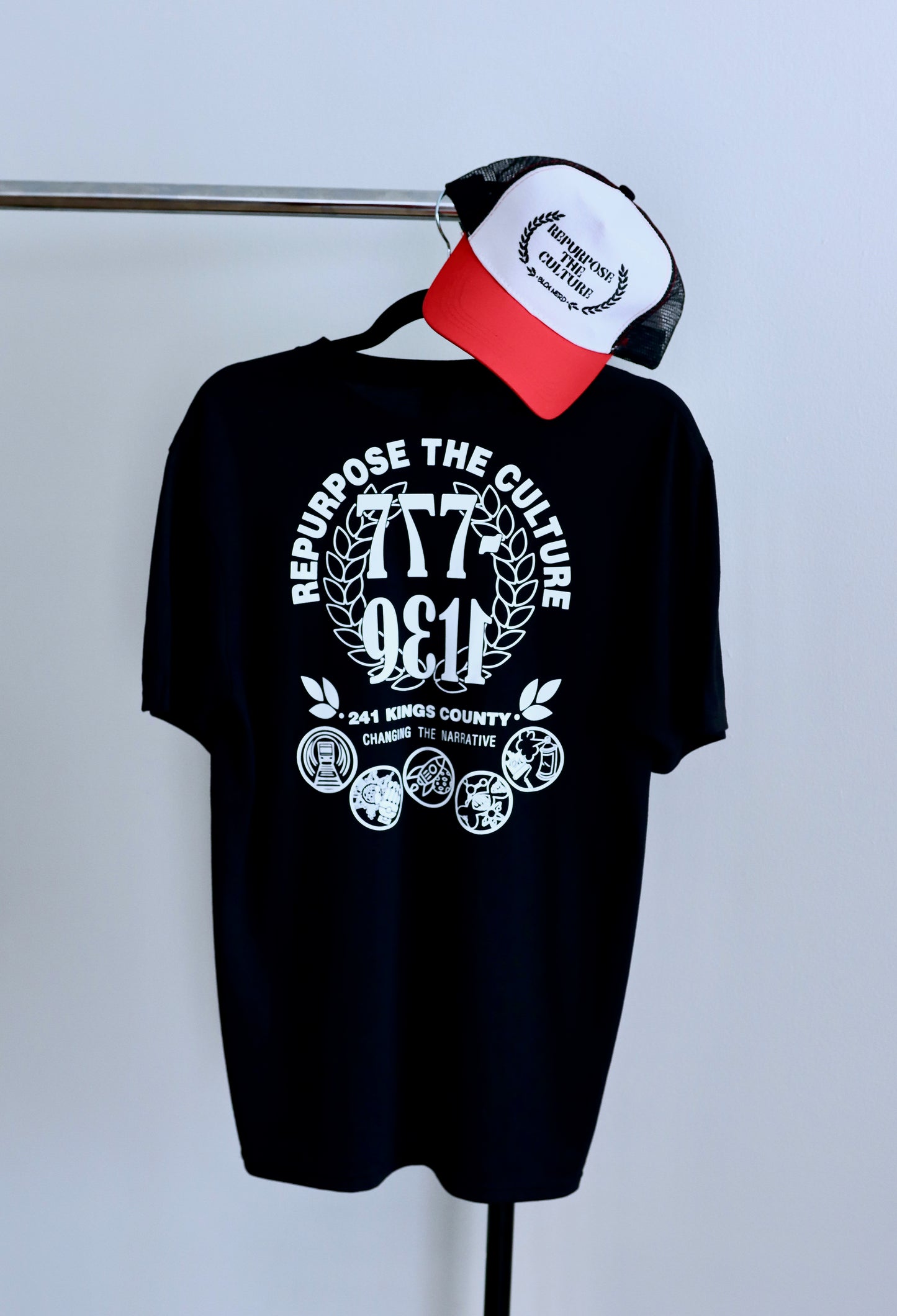 777-9311 BLCK NERD tee