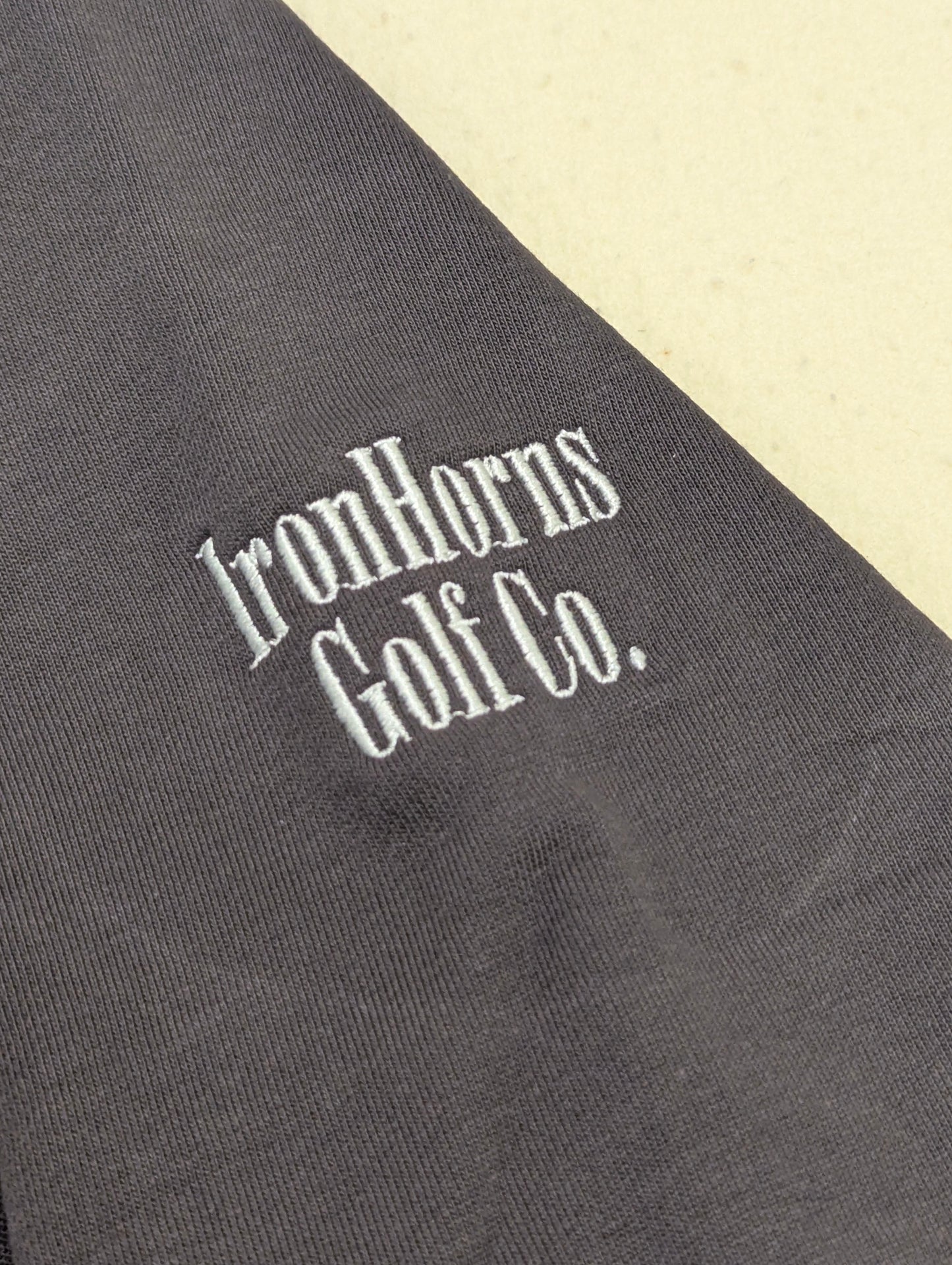 IRONHORNS GOLF CO. by BLCK NERD l/s rugby shirt gray