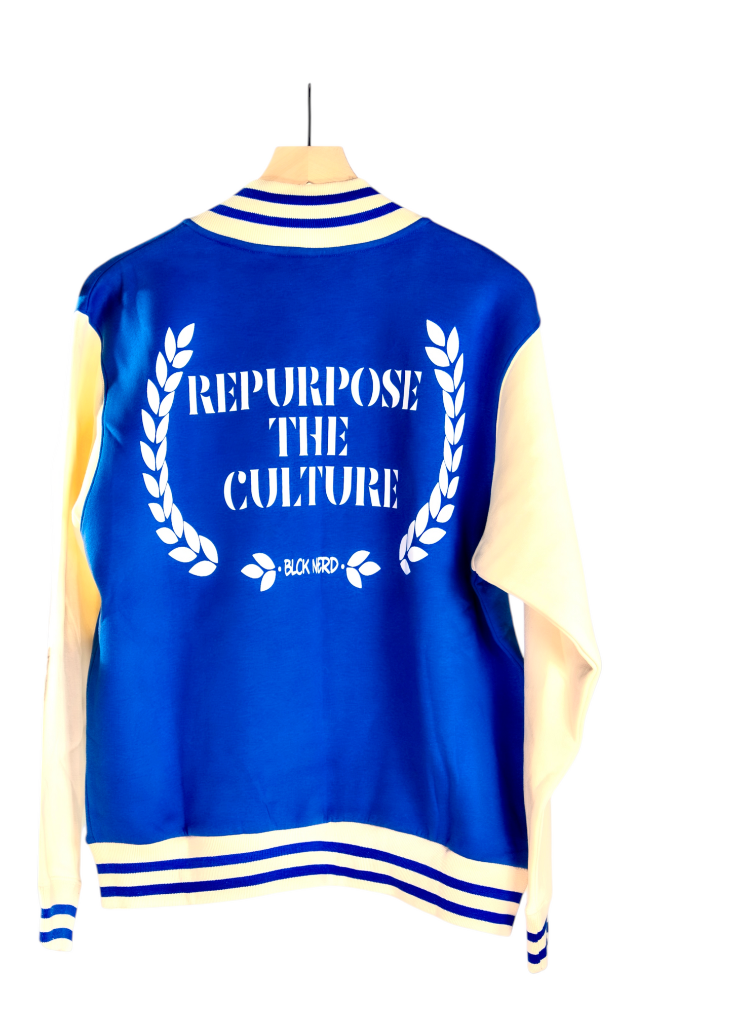 Varsity Jacket Royal Cream White - Streetwear Letterman