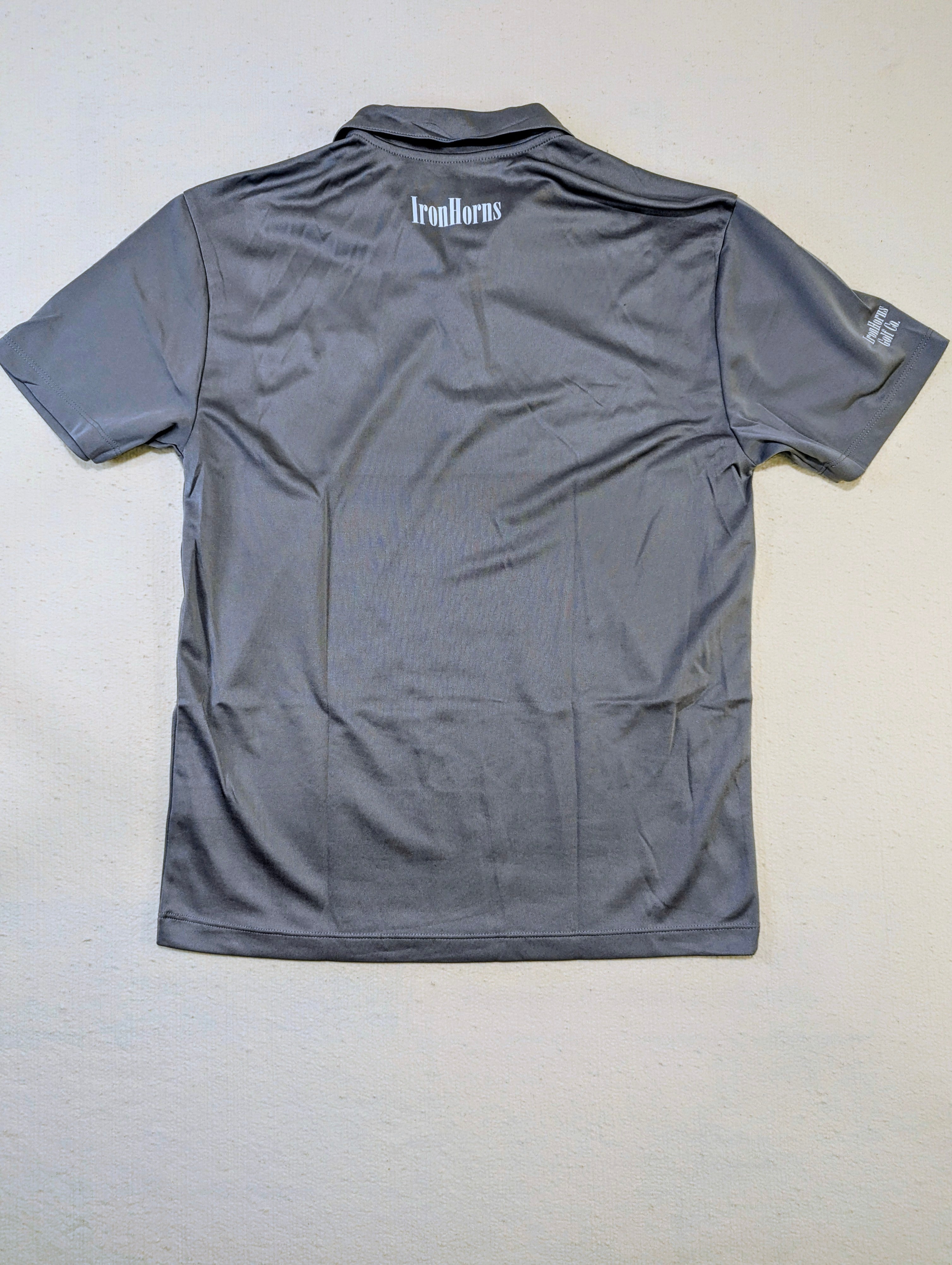 bn2 IRONHORNS GOLF CO. by BLCK NERD s/s polo gray