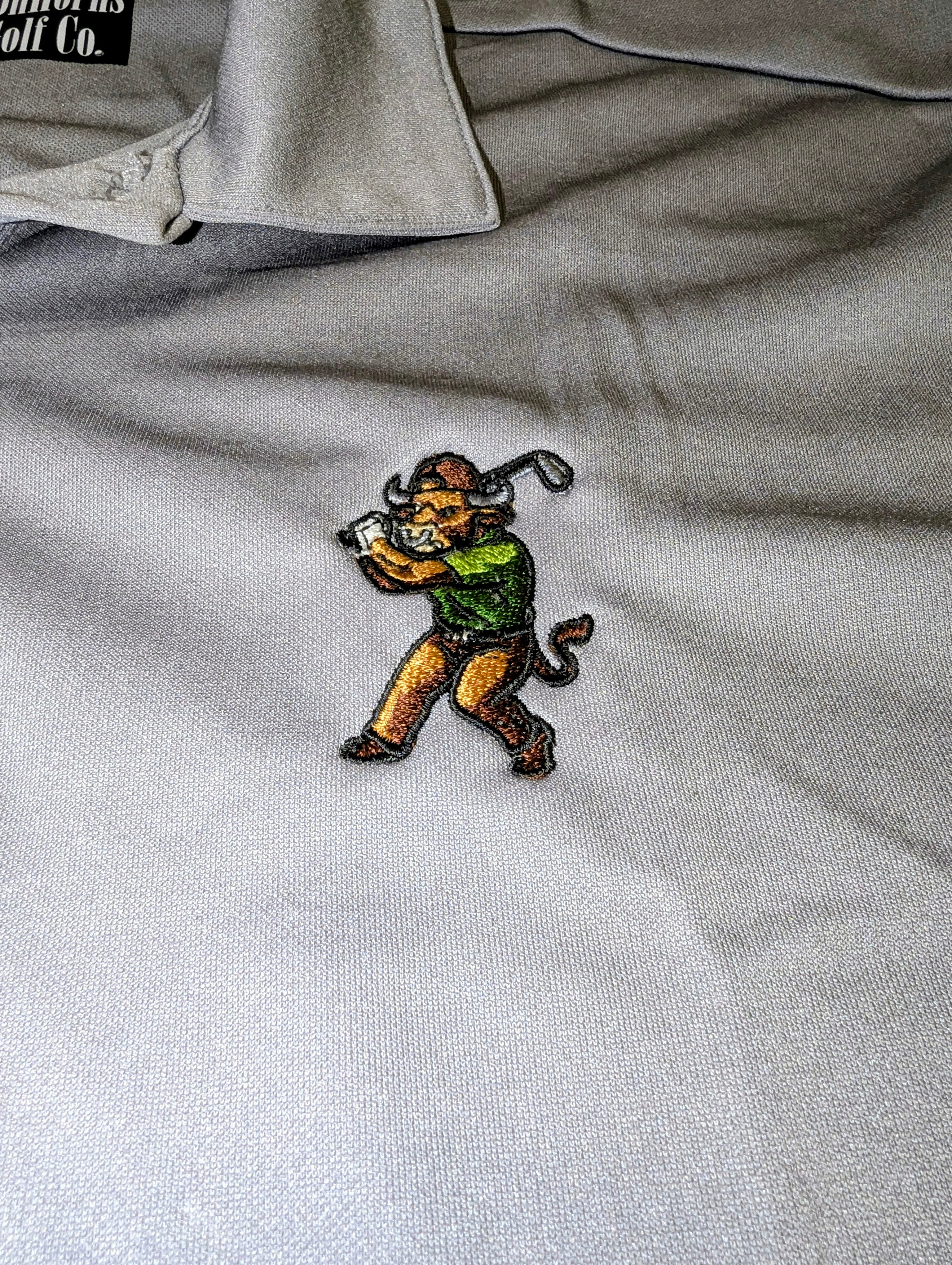 bn2 IRONHORNS GOLF CO. by BLCK NERD s/s polo gray