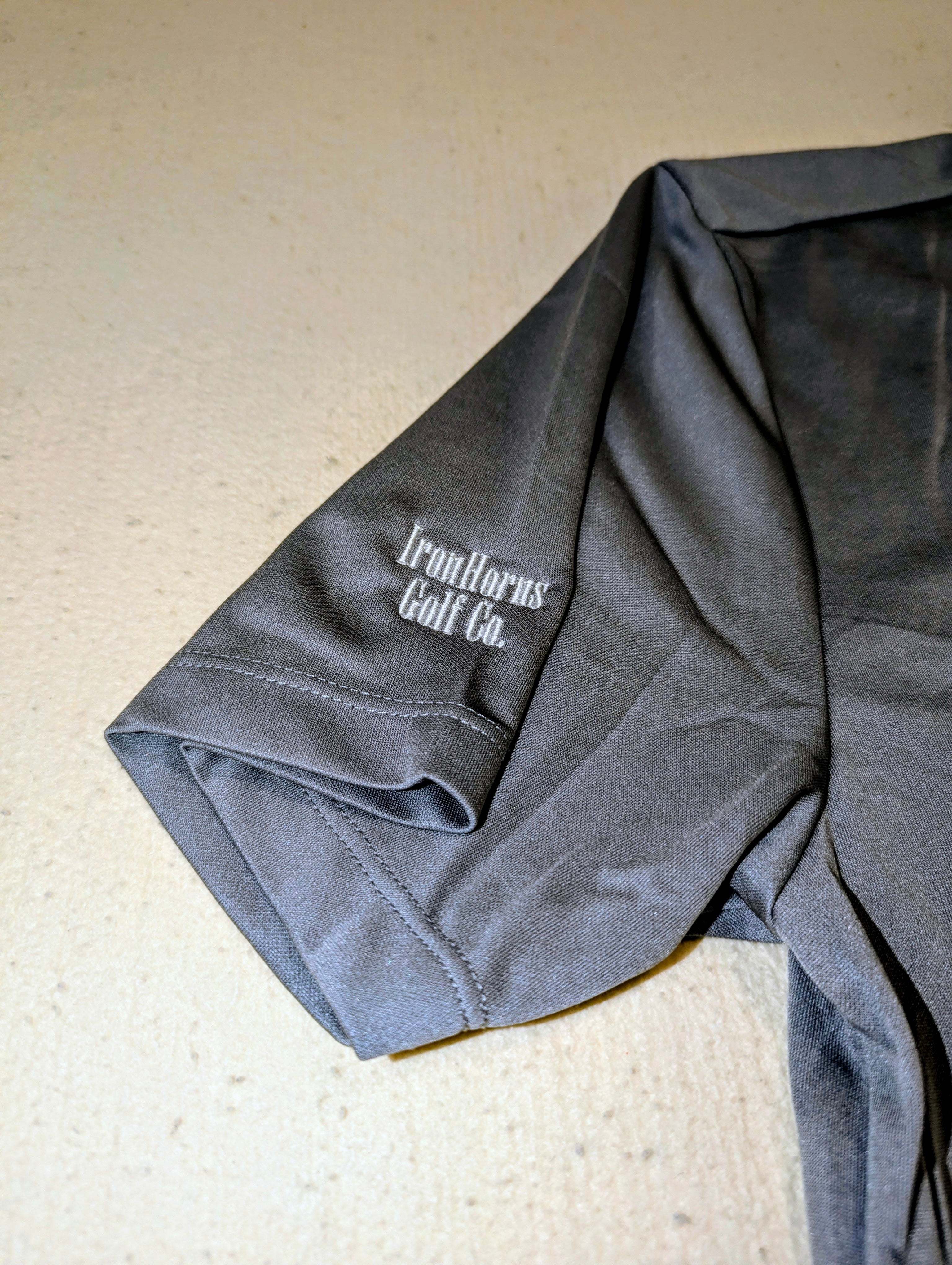 bn2 IRONHORNS GOLF CO. by BLCK NERD s/s polo gray