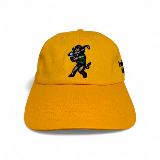IRONHORNS GOLF CO. by BLCK NERD golf hat gold (PRE-ORDER NOW)