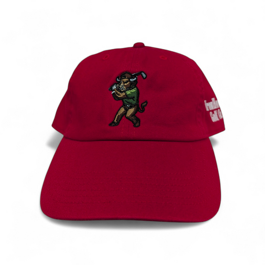 IRONHORNS GOLF CO. by BLCK NERD golf cap red (PRE-ORDER NOW)