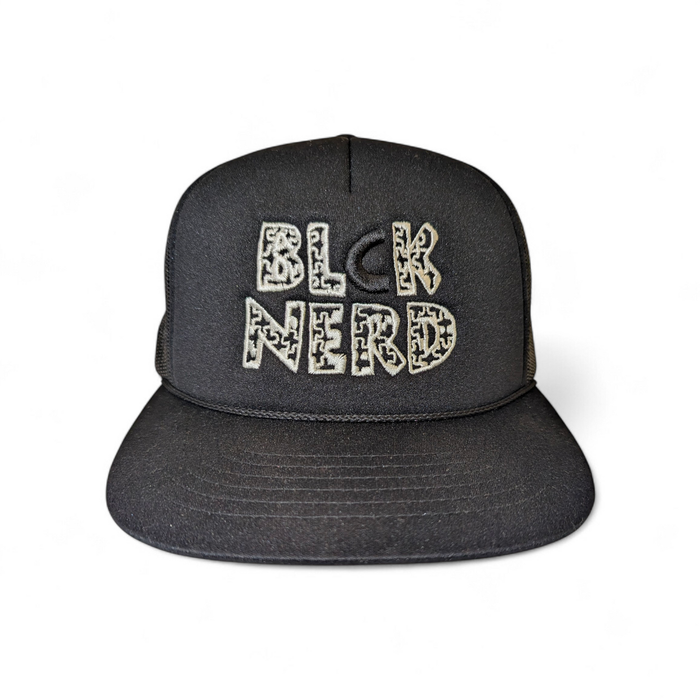 PUZZLE BLOCK blck/blck/wht mesh trucker hat