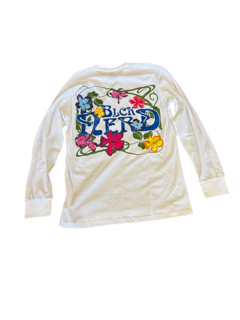Floral Long Sleeve White - BLCK NERD Streetwear Shirt