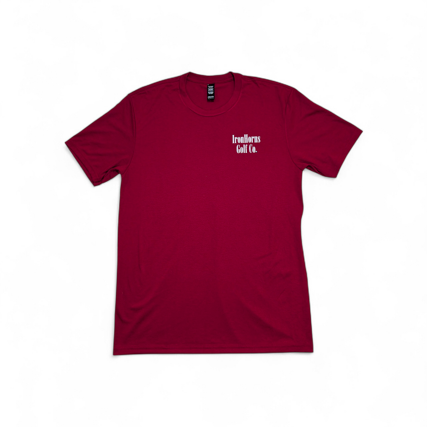 IRONHORNS Golf Tee Red - Premium Golf T-Shirt