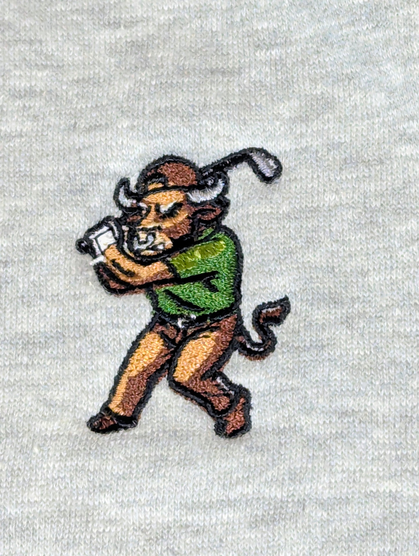 IRONHORNS Long Sleeve Quarter Zip Gray - Golf Apparel