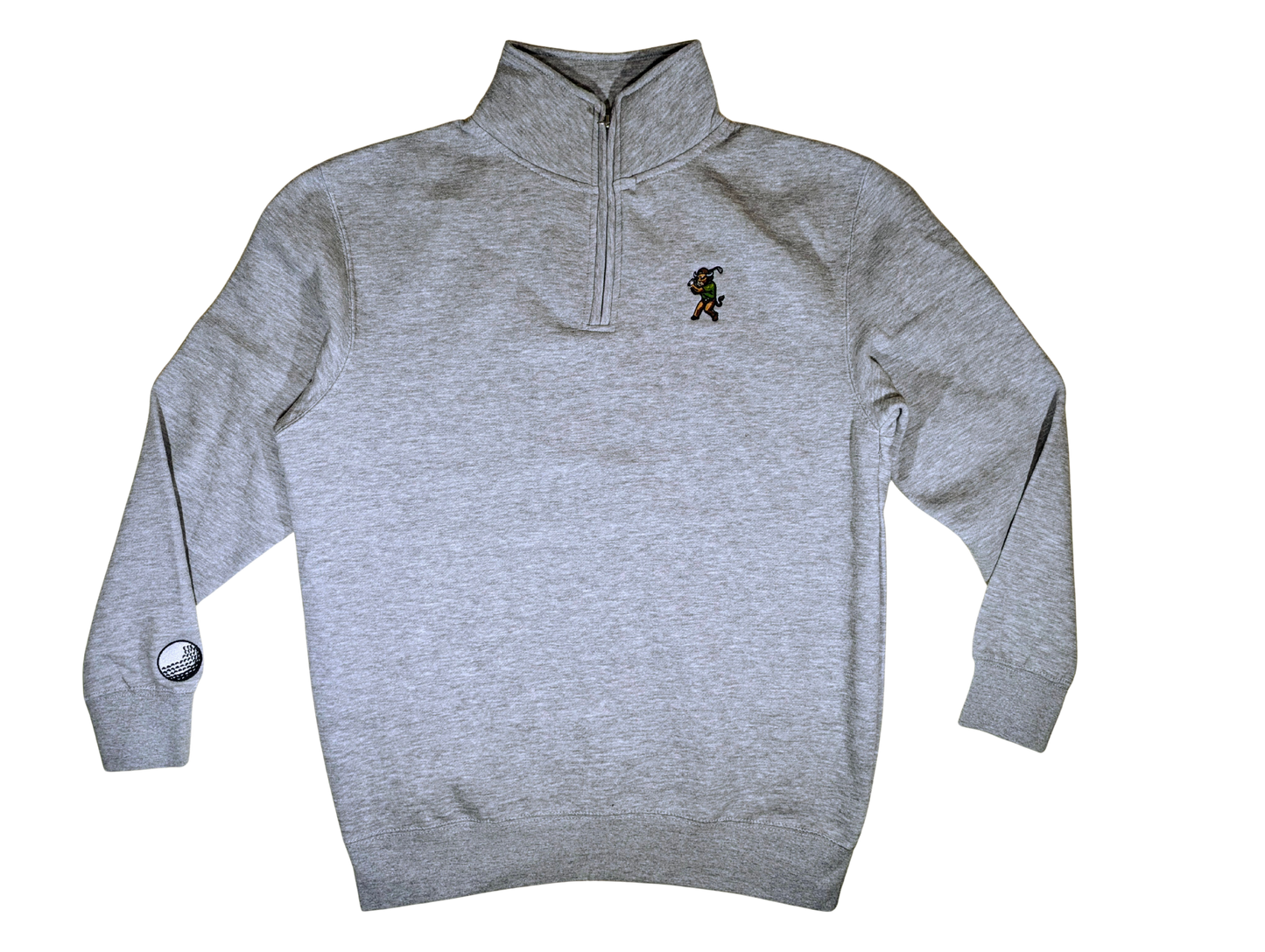 IRONHORNS Long Sleeve Quarter Zip Gray - Golf Apparel