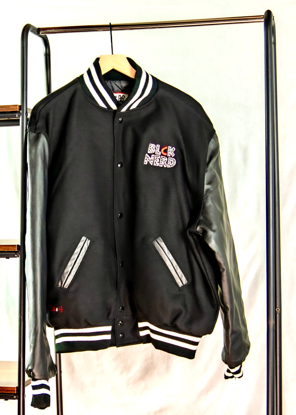BN VARSITY JACKET RTP wht/red/blck