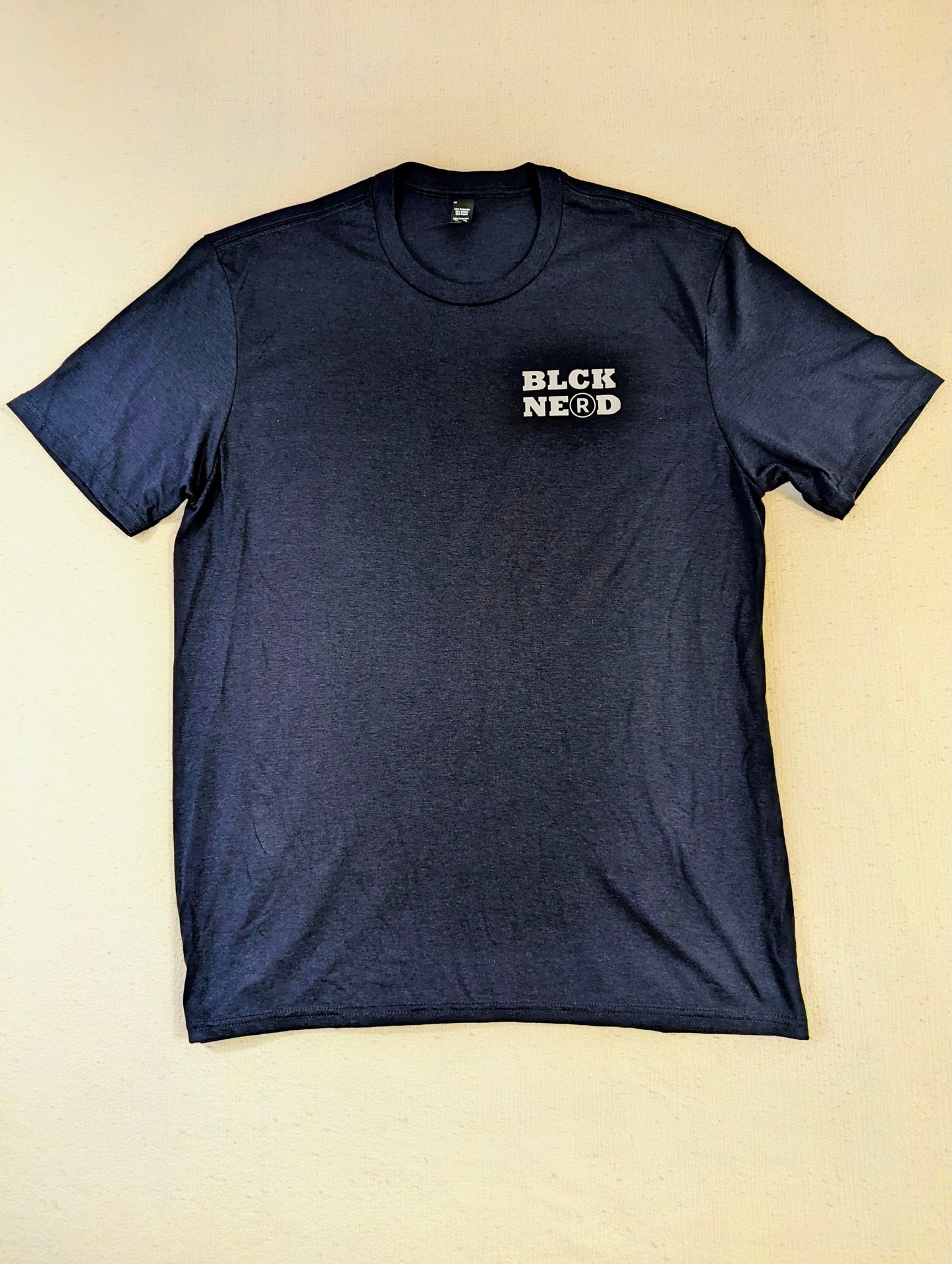 Trademark Tee Navy Cream - BLCK NERD Streetwear Shirt