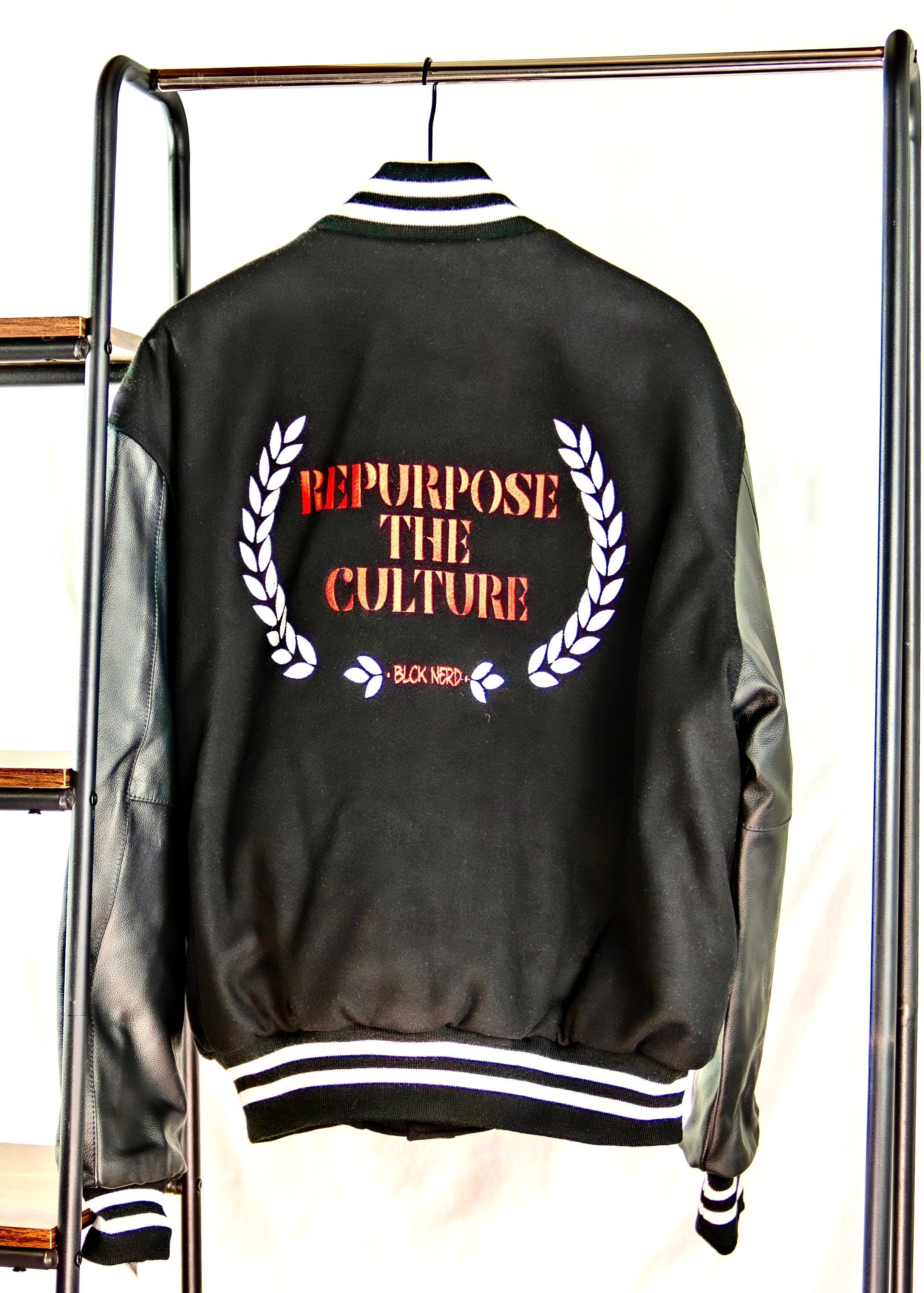 BN VARSITY JACKET RTP wht/red/blck