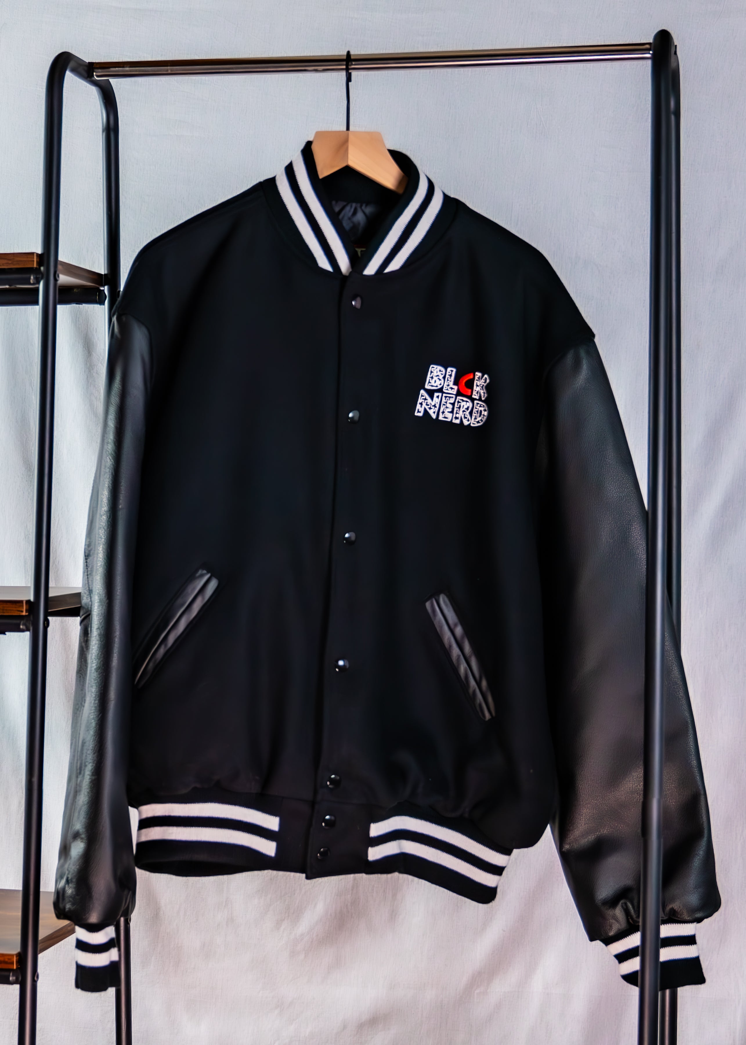 BN VARSITY JACKET WILLNB blck/red