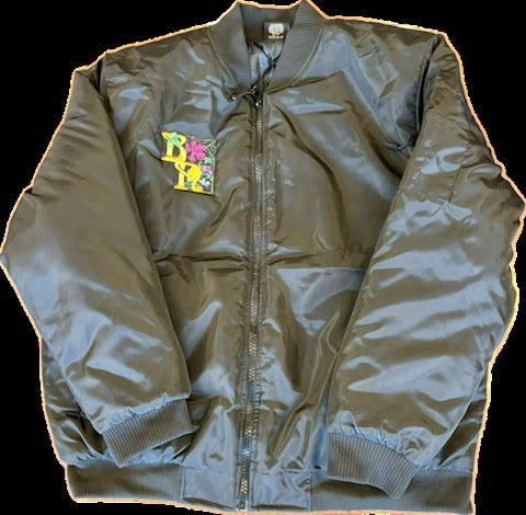 BN FLORAL FLIGHT BOMBER blck