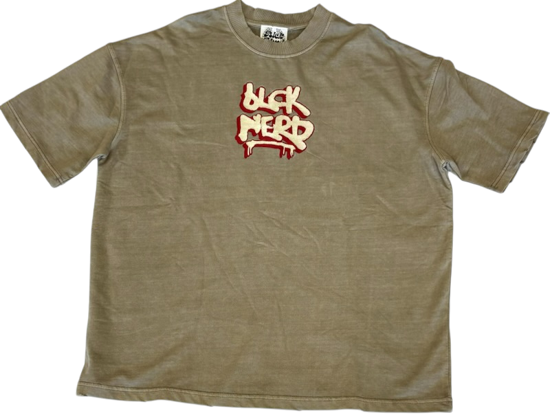 Prosperous Drip Heavy Tee - Olive - Streetwear Graphic Shirt