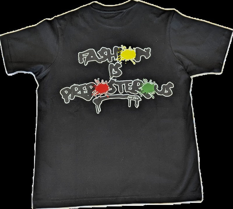 BN DRIP PREPOSTROUS TEE blck/wht