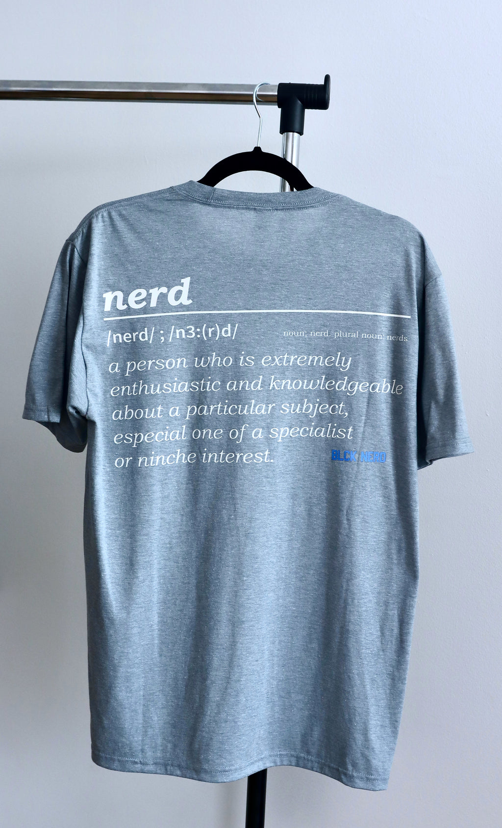BLCK NERD BLOCK TEE DEFINITION grey