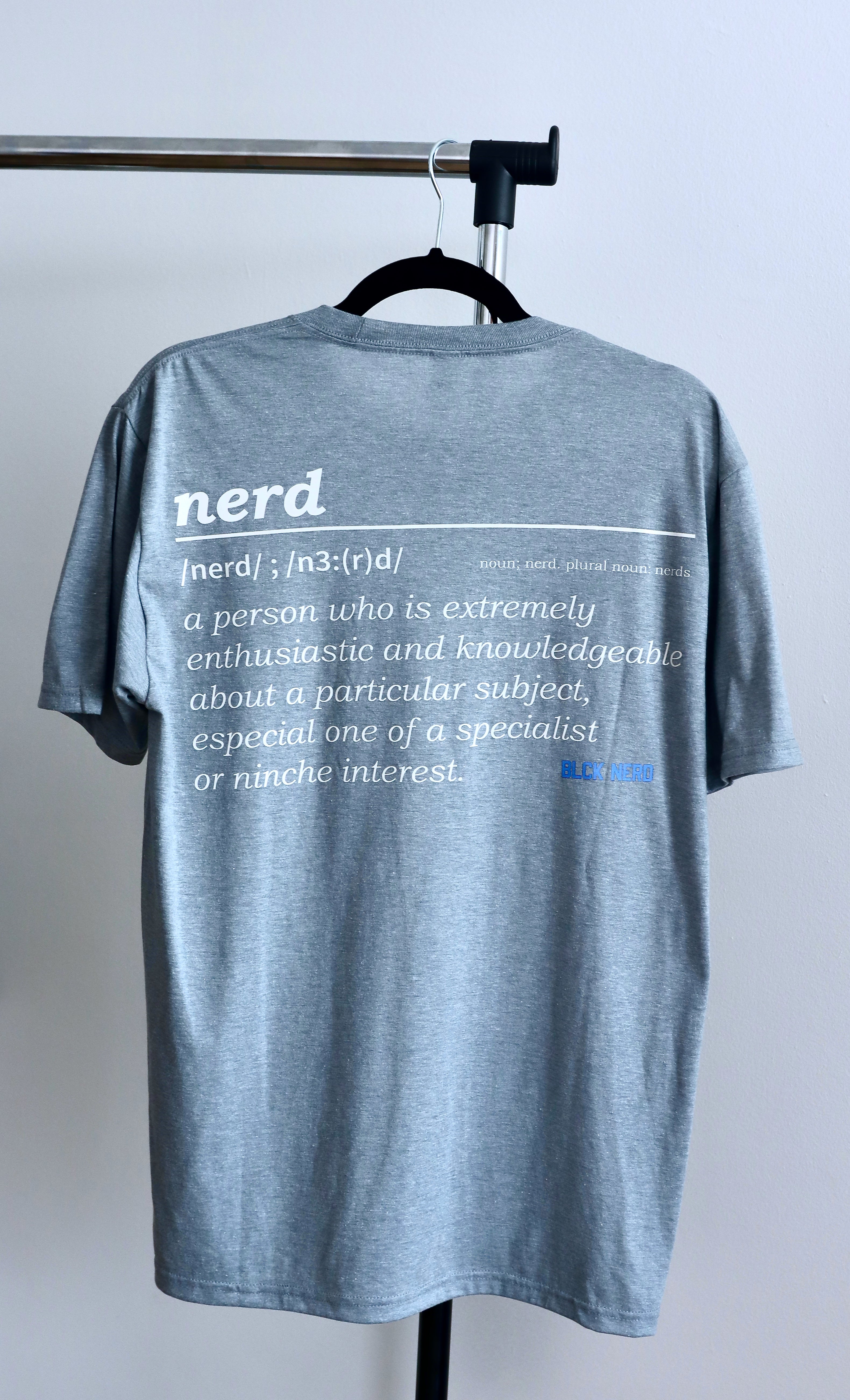 BLCK NERD BLOCK TEE DEFINITION grey