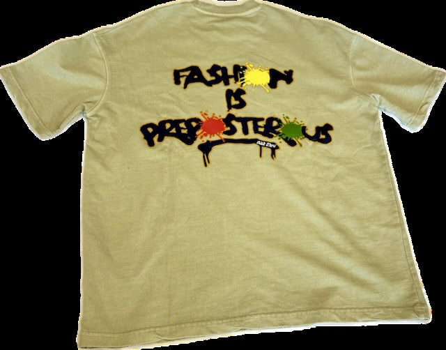 BN PREPOSTROUS TEE tan/navy/gold