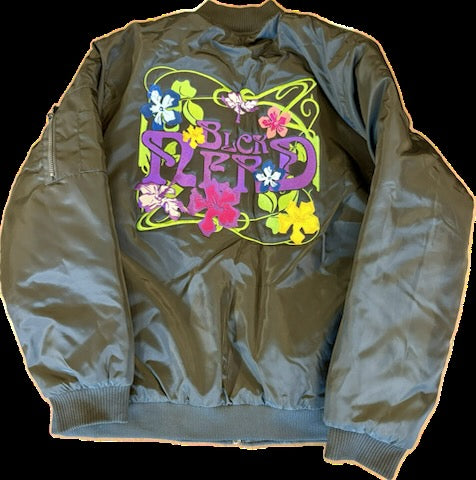 BN FLORAL FLIGHT BOMBER blck