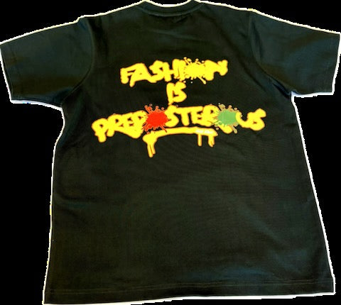 BN PREPOSTROUS DRIP HEAVY TEE hntr grn/org/yell