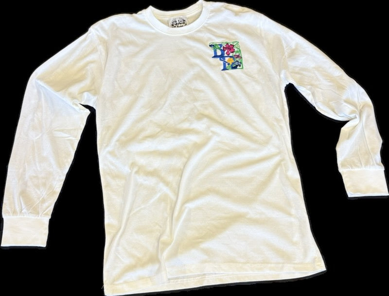 BN FLORAL LONG SLEEVE wht