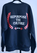BLCK NERD CREWNECK BLOCK CHEST RTP BACK blkwht/wht/red