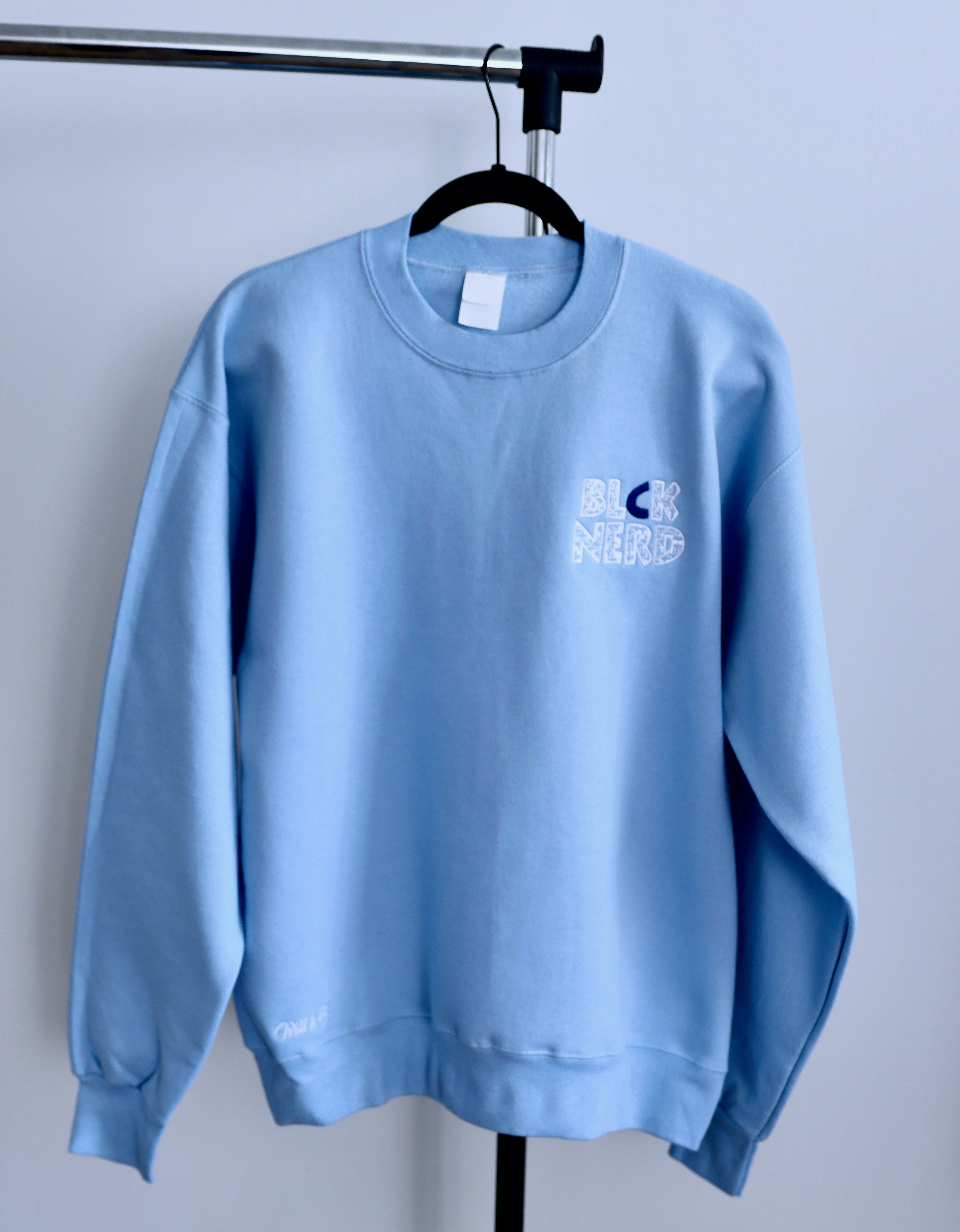 BLCK NERD REPURPOSE THE CULTURE BLUE/NAVY CREWNECK