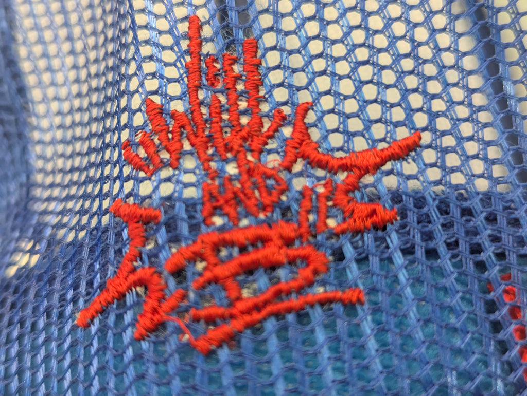 PUZZLE BLOCK blu/red/wht mesh trucker hat