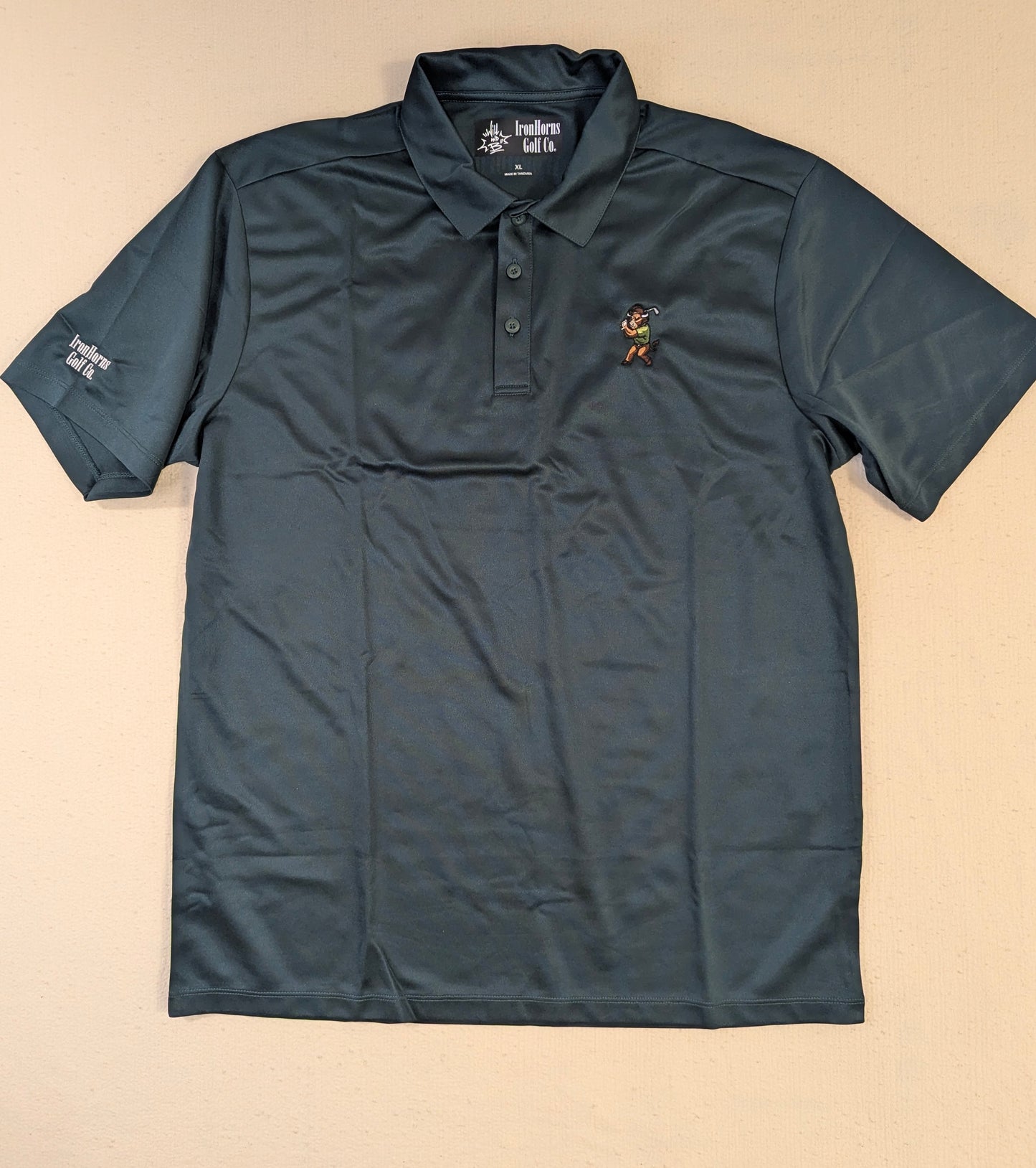 IRONHORNS Golf Polo Hunter Green - Premium Golf Shirt