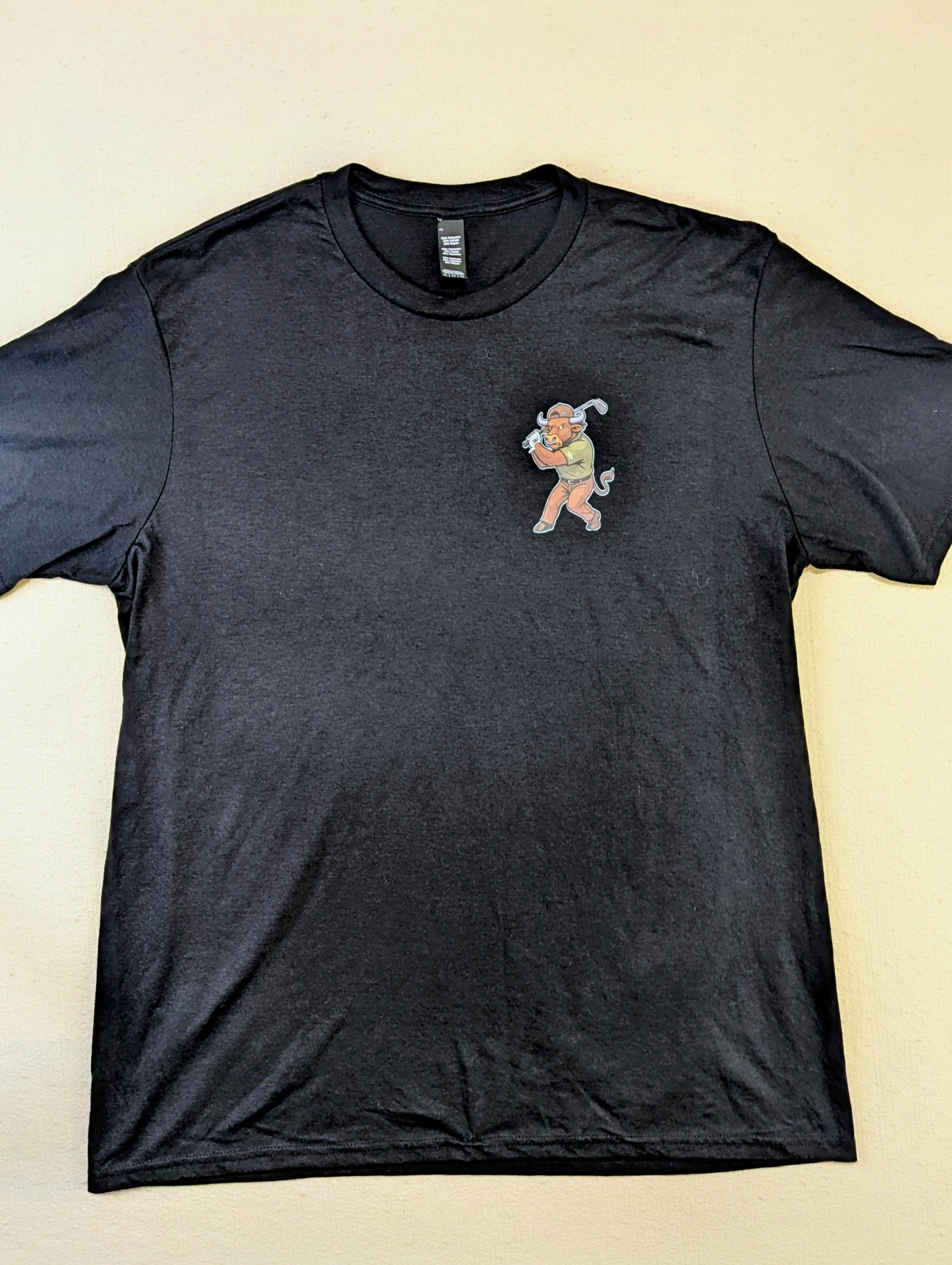 bn3 IRONHORNS GOLF CO. by BLCK NERD t-shirt blck front and back print