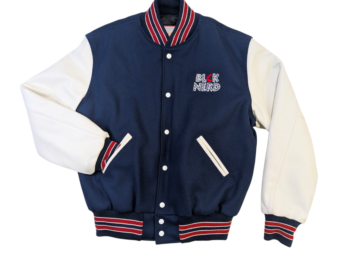 Varsity Jacket Blue Red White - Streetwear Letterman