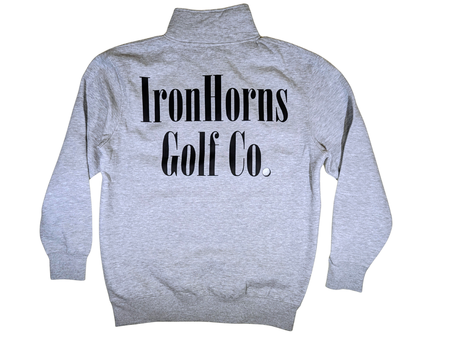 IRONHORNS Long Sleeve Quarter Zip Gray - Golf Apparel