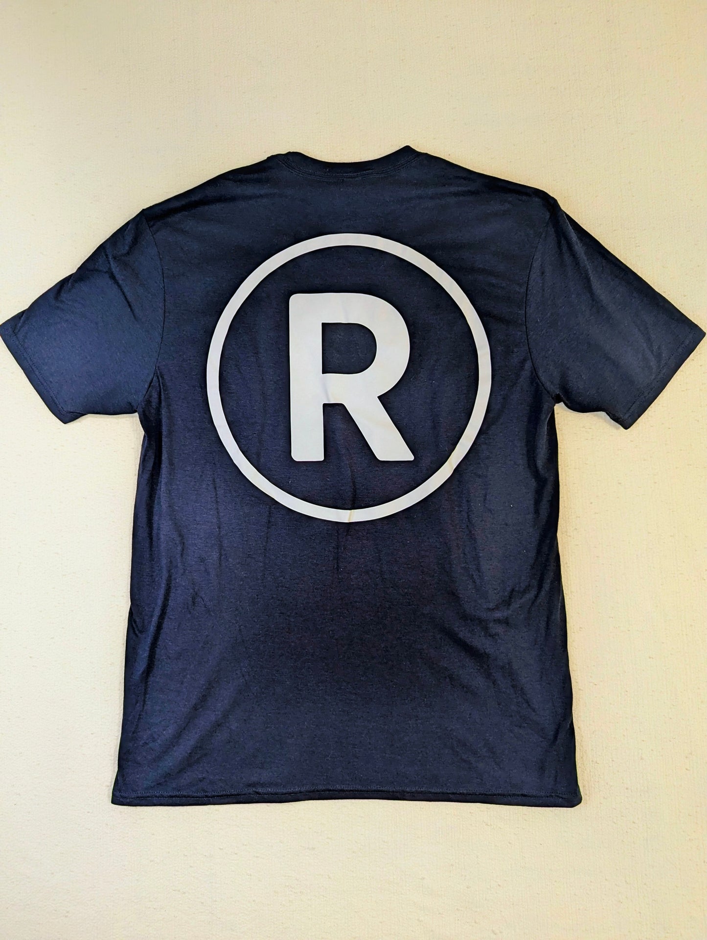 Trademark Tee Navy Cream - BLCK NERD Streetwear Shirt
