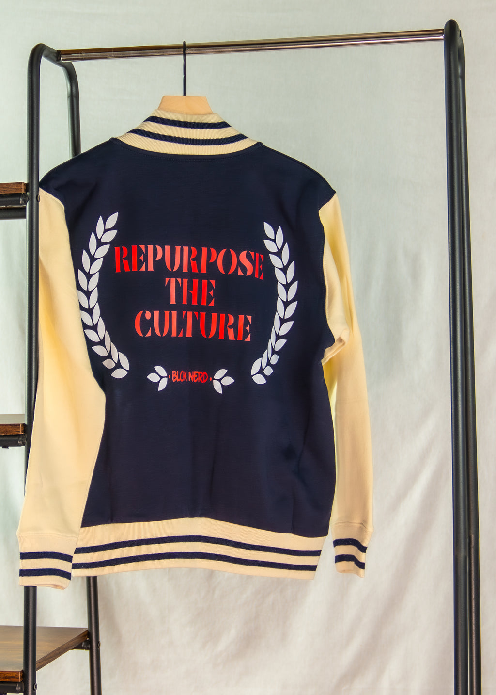 BN VARSITY JACKET RTP cotton sleeve nav/red/cream